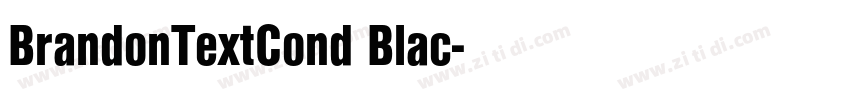 BrandonTextCond Blac字体转换